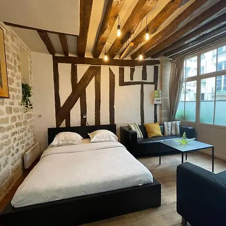 Amélie - Authentic 2br Saint-andré Des Arts Historic Courtyard Appartamento *